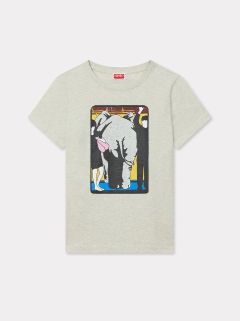 Сіра футболка KENZO з бавовни: фото - Invogue