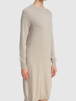 Кремовое платье WEEKEND MAX MARA: фото 3 - Invogue