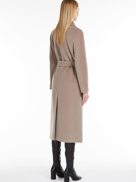 Бежеве пальто MAX MARA з вовни середньої довжини: фото 2 - Invogue