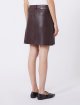 Бордова спідниця WEEKEND MAX MARA шкіряна: фото 3 - Invogue