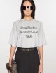 Серая футболка Acne Studios свободного кроя: фото 1 - Invogue
