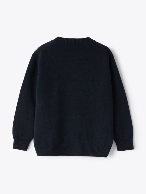 Синий свитер IL GUFO из шерсти: фото 2 - Invogue