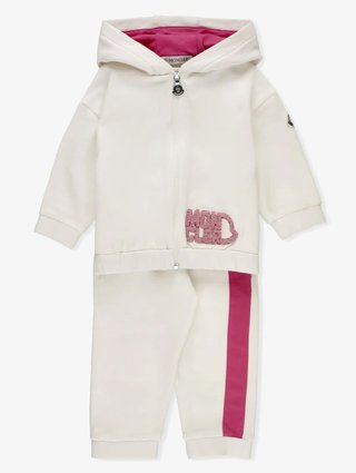 Бежевые кофта, брюки MONCLER ENFANT: фото - Invogue