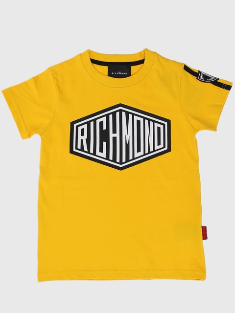 Жёлтая футболка JOHN RICHMOND JUNIOR: фото - Invogue