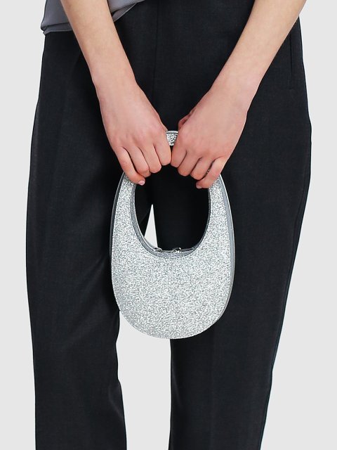 Серебристая сумка COPERNI: фото 3 - Invogue