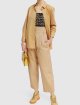Бежевая рубашка BY MALENE BIRGER: фото 1 - Invogue