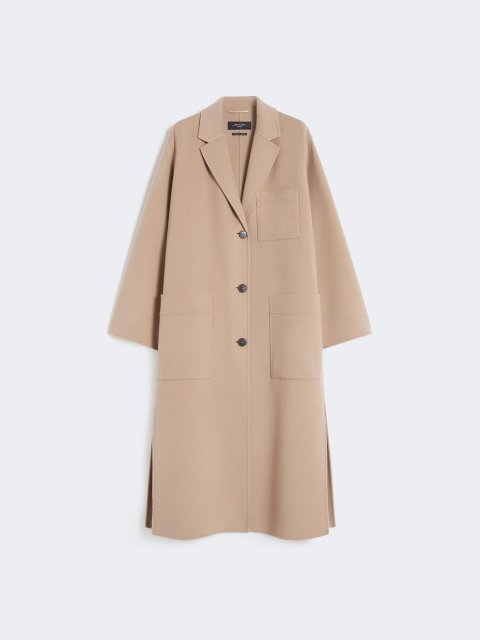 Темно-бежеве пальто WEEKEND MAX MARA з суміші вовни: фото - Invogue