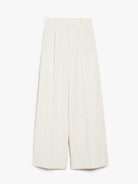 Білі брюки Max Mara у смужку: фото - Invogue
