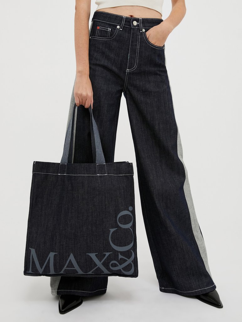 Темно-сині джинси Max&Co у стилі 90-х: фото 4 - Invogue