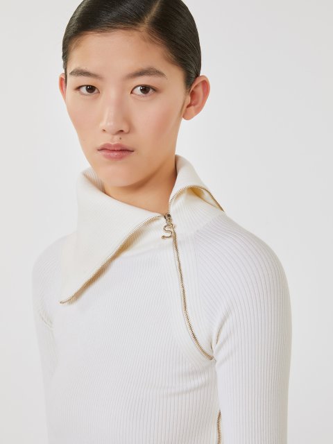 Білий светр SPORTMAX з вовни: фото 4 - Invogue