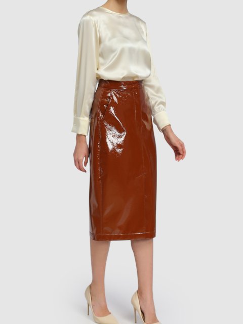 Коричнева спідниця SPORTMAX : фото 1 - Invogue