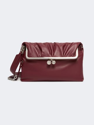 Бордова сумка Pasticcino Weekend Max Mara зі шкіри: фото - Invogue