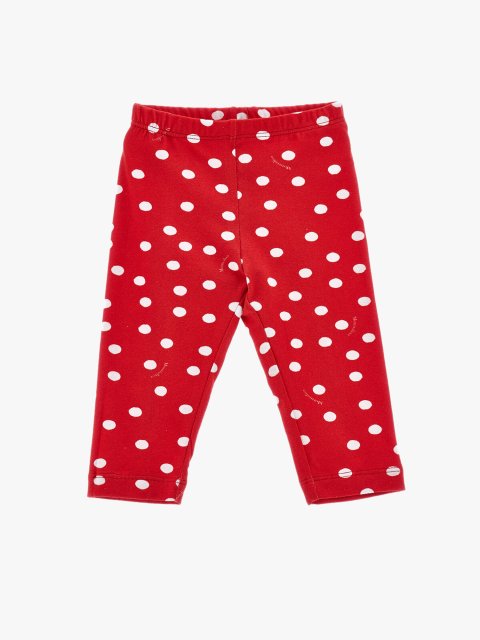 Красные леггинсы MONNALISA в горошек: фото - Invogue