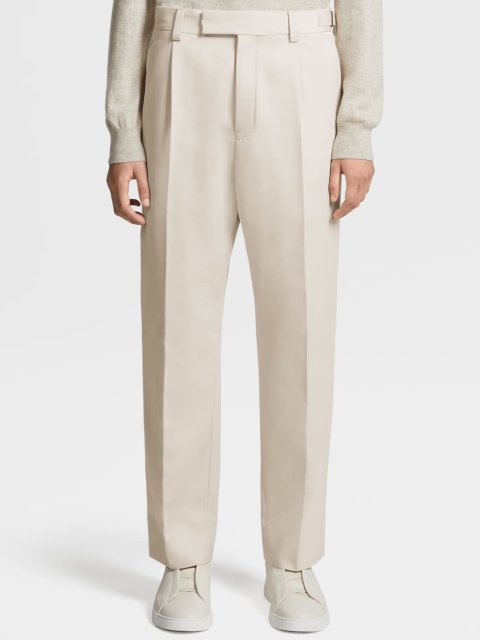 Білі брюки ZEGNA : фото 1 - Invogue