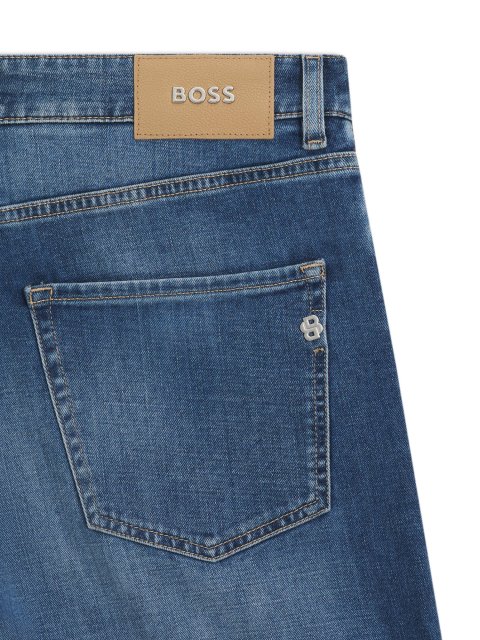 Сині джинси BOSS з бавовни: фото 5 - Invogue