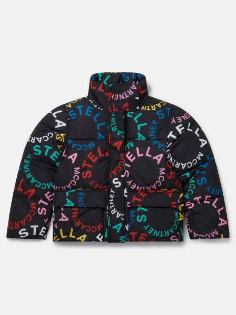 Черная куртка STELLA MCCARTNEY с принтом: фото - Invogue
