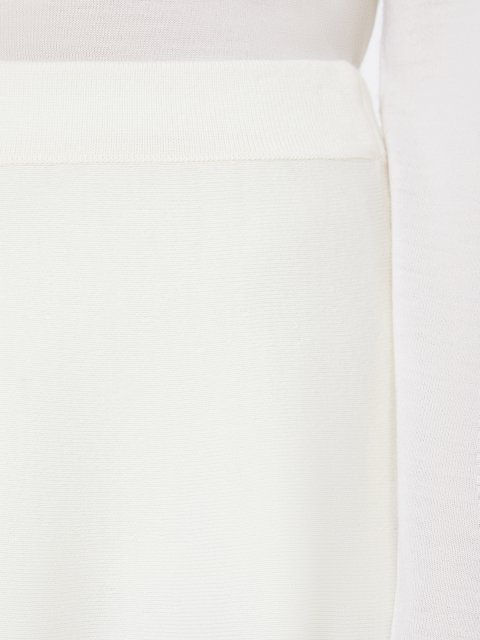 Молочная юбка MAX MARA шерстяная: фото 4 - Invogue