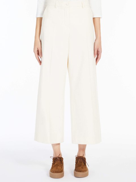 Кремовые брюки WEEKEND MAX MARA: фото 1 - Invogue