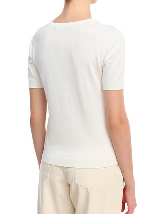 Белый свитер WEEKEND MAX MARA: фото 4 - Invogue