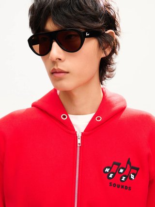 Красное худи Kenzo из хлопка: фото 4 - Invogue