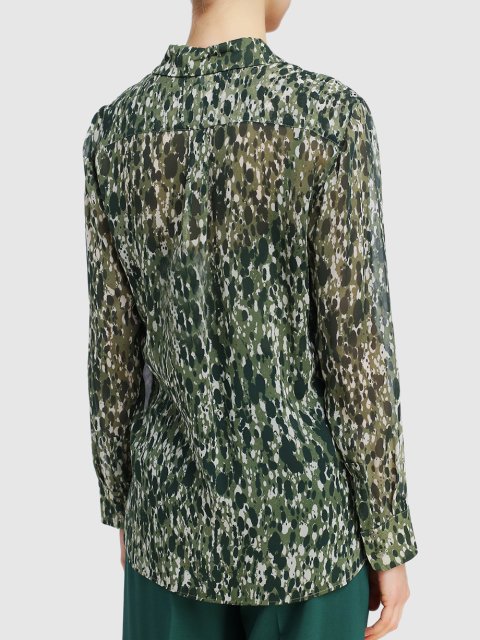 Зелёная рубашка MAX MARA: фото 4 - Invogue