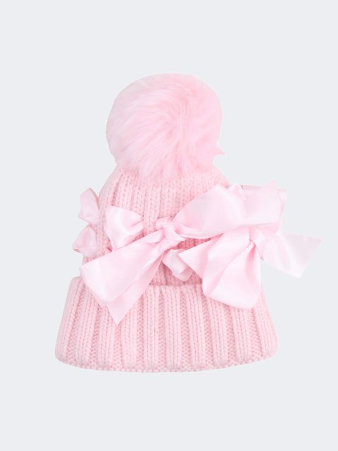 Розовая шапка MONNALISA из акрила и шерсти: фото - Invogue