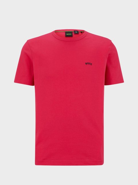 Розовая футболка BOSS: фото - Invogue