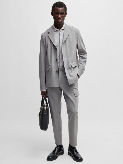 Чорні туфлі BOSS зі шкіри: фото 1 - Invogue