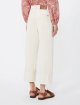 Кремові брюки Weekend Max Mara з чистої бавовни: фото 3 - Invogue
