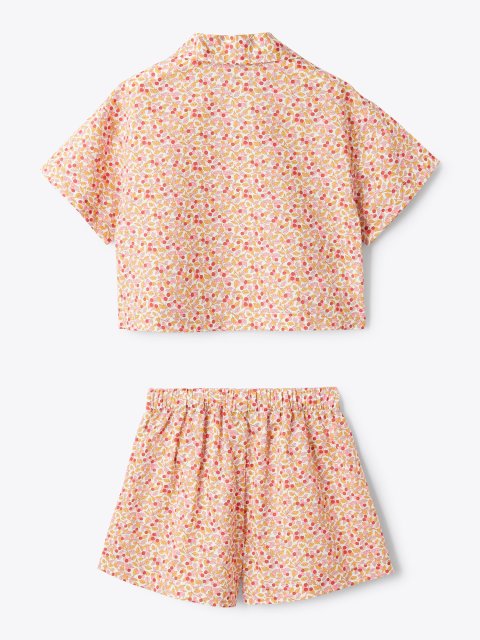 Персиковий набір IL GUFO з шортів та сорочки: фото 2 - Invogue