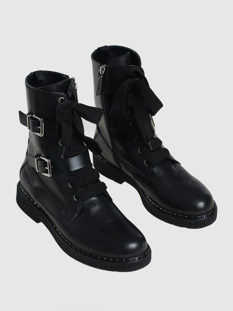 Чёрные сапоги MAX&CO: фото 1 - Invogue