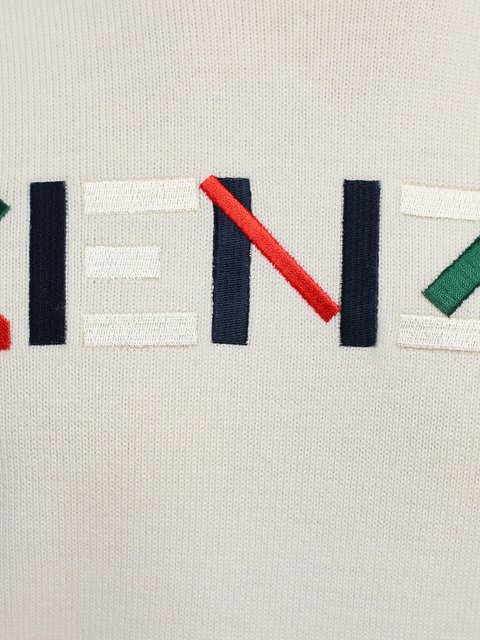 Бежевый свитер KENZO: фото 5 - Invogue