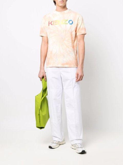 Оранжевая футболка KENZO: фото 3 - Invogue