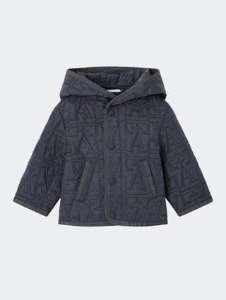 Серая куртка Emporio Armani из полиэстера: фото - Invogue