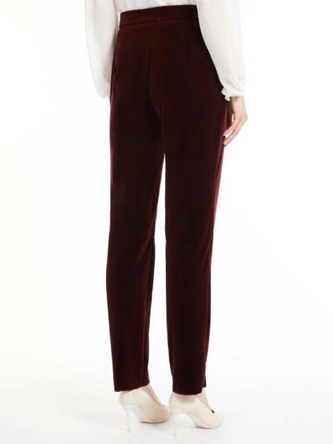 Бордовые брюки MAX MARA: фото 2 - Invogue