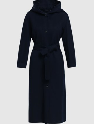 Темно-синее пальто MAX MARA: фото - Invogue