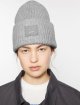 Серая шапка Acne Studios с логотипом: фото 1 - Invogue