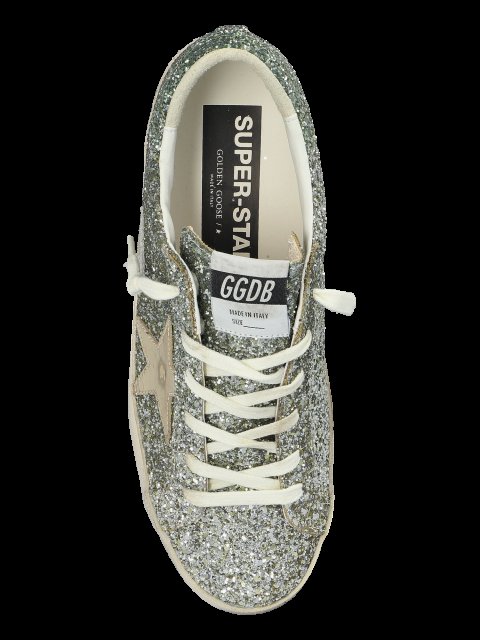 Сріблясті снікерси GOLDEN GOOSE на шнурівці: фото 5 - Invogue