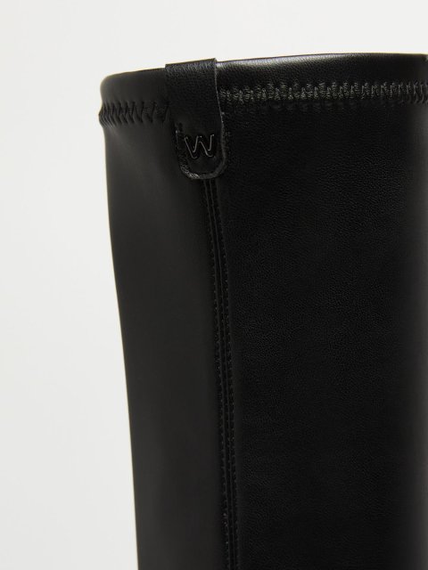 Чорні чоботи WEEKEND MAX MARA високі: фото 5 - Invogue