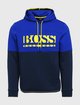 Синее  худи BOSS: фото - Invogue