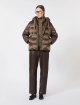Коричневий пуховик MAX MARA стьобаний: фото 1 - Invogue