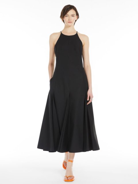 Чорна довга сукня SPORTMAX: фото 5 - Invogue