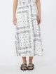 Біла спідниця міді Weekend Max Mara з бавовни: фото 2 - Invogue
