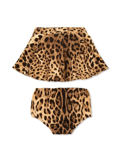 Білі футболка, спідниця Dolce&Gabbana з бавовни: фото 3 - Invogue
