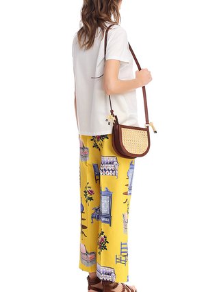 Жёлтые брюки WEEKEND MAX MARA: фото 4 - Invogue