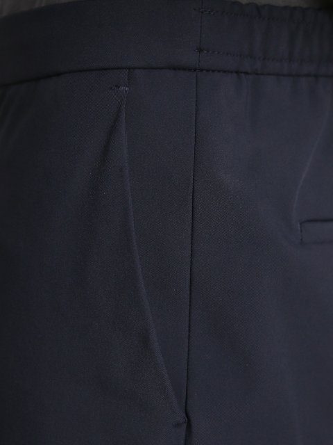 Тёмно-синие брюки BOSS: фото 4 - Invogue