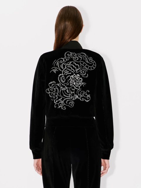 Черный свитшот KENZO на молнии: фото 2 - Invogue