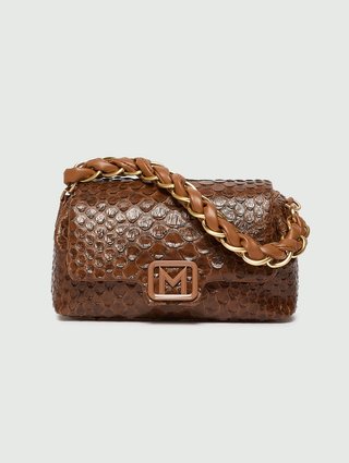 Карамельная сумка Marella из полиэстера и полиуретана: фото - Invogue