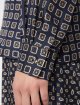 Темно-синя сорочка MAX MARA з шовку: фото 5 - Invogue