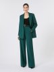Темно-зелені брюки MAX MARA з чистої вовни: фото 1 - Invogue